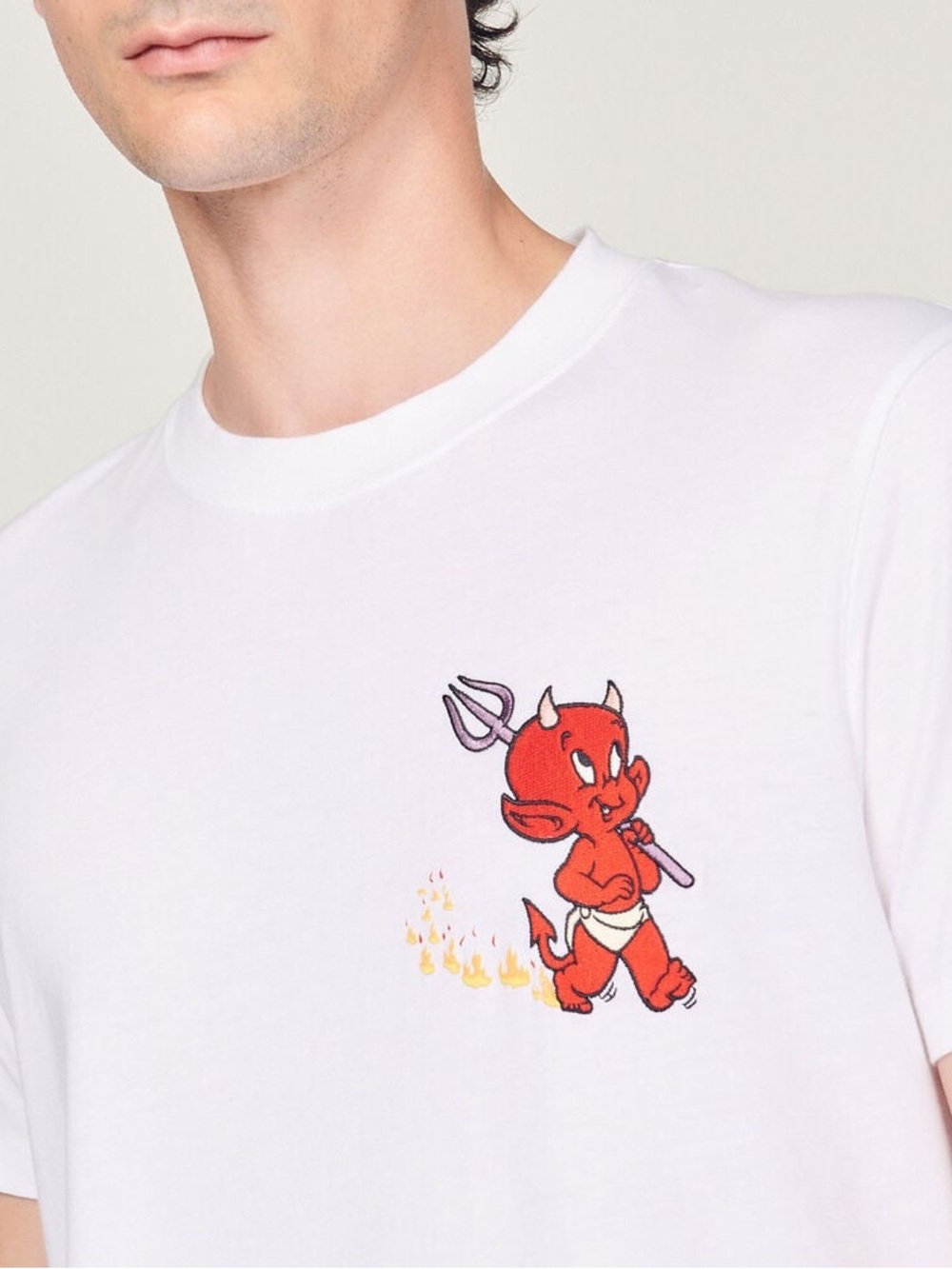Sandro X Hot Stuff Organic Cotton T-Shirt